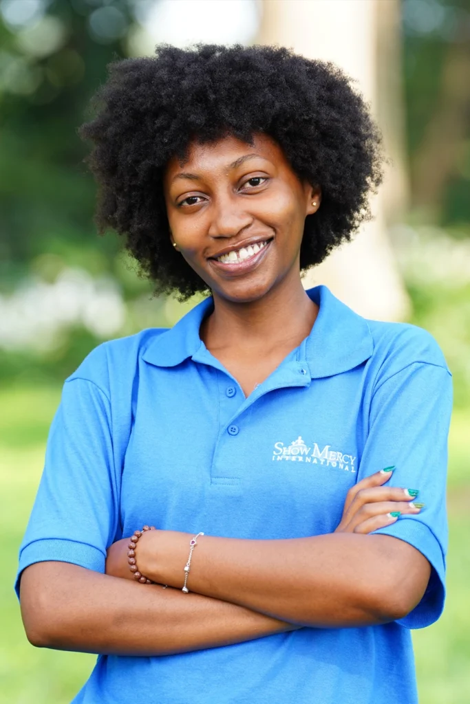 Moureen from the Leadership Team at Show Mercy International